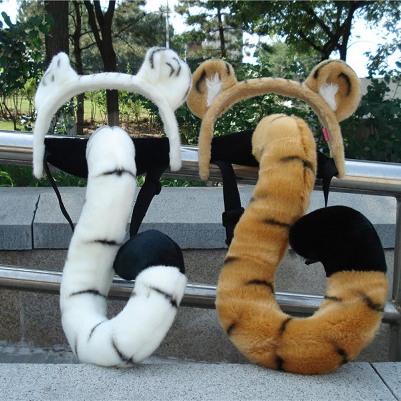 simulation tiger tail Cheetah glove dinosaur Plush Toys children gift perform prop Long Same item Dollin the Toy/Childs/Puzzle/Building block/Model , Plush Fabric Toys category - from Buy2taobao.com to provide professional Taobao agent buy service