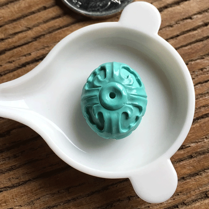 精品促销原矿高瓷绿松石仿古雕刻背云diy散珠配件配饰干净无铁线|ruв категории Украшения,ювелирные изделия, кулон/кулон - от Buy2taobao.com для оказания профессиональной услуги покупки агента Taobao