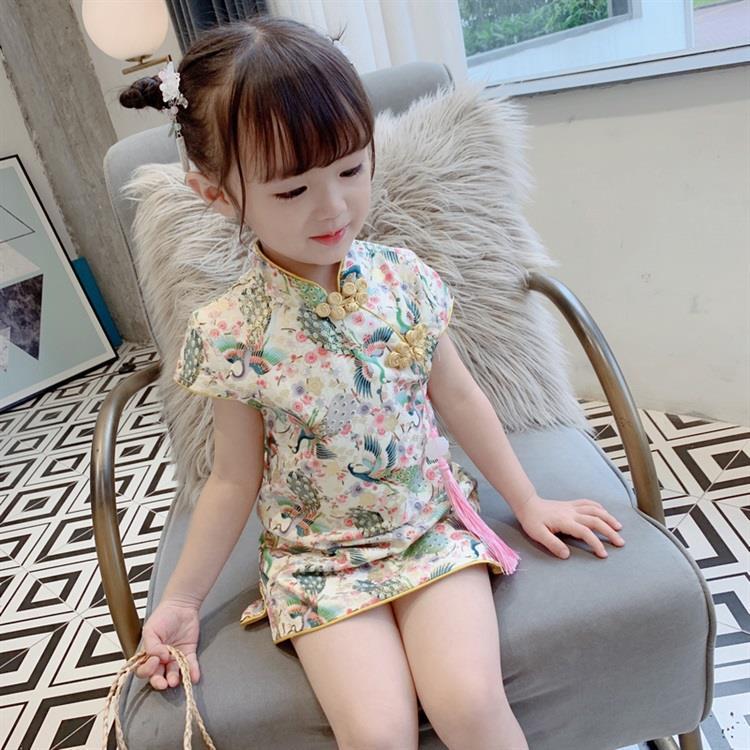 National new pattern Summer wear girl Cheongsam skirt Princess Dress Chinese style Dress Western style Retro skirtin the Children/Baby/Family fitted , Children's Robes/Costume/National costume , Costume category - from Buy2taobao.com to provide professional Taobao agent buy service