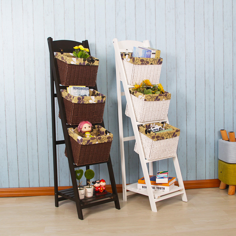 solid wood to ground Newspaper And Magazine Racks Countryside magazine snacks Storage racks multi-storey Aircraft debris white three layers Toys Storage rackin the Residential furniture , Shelf , Magazine Rack category - from Buy2taobao.com to provide professional Taobao agent buy service