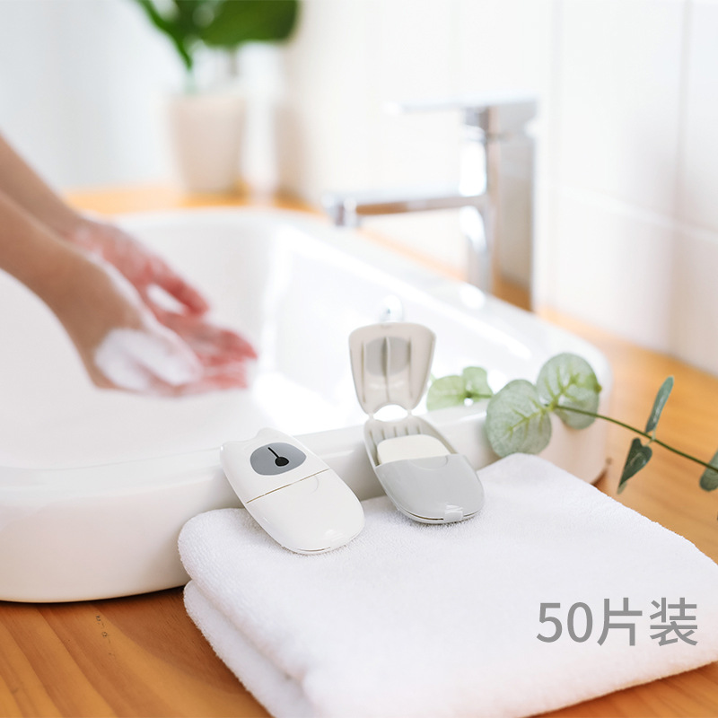 小妖 便携式迷你洗手肥皂纸 旅行户外一次性香皂纸旅游用品香皂片|ruв категории фестиваль товаров/подарок, творческие подарки, мыло - от Buy2taobao.com для оказания профессиональной услуги покупки агента Taobao