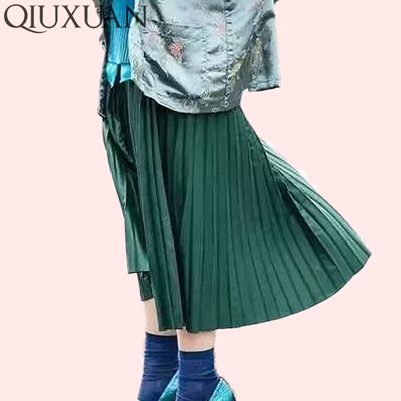 Women Women's High Waist Pleated Ankle Length Skirt chiffon在类目 女装/女士精品, 半身裙中 - 来自Buy2taobao.com提供专业的淘宝代购服务