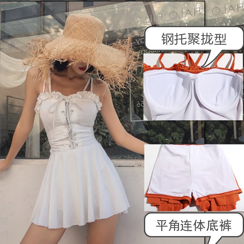 Swimwear Woman Korea ins New super Fairy Conjoined Show thin conservative Hot springs lovely sexy Small fragrant windin the Sports/Yoga/Fitness/Fans supplies , Swim , Piece swimsuit category - from Buy2taobao.com to provide professional Taobao agent buy service