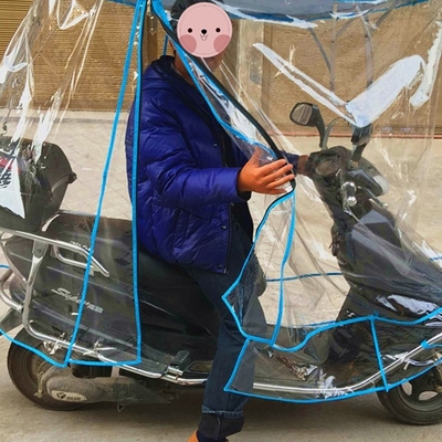 批发电动车遮阳伞雨棚蓬电瓶车摩托伞挡透明加