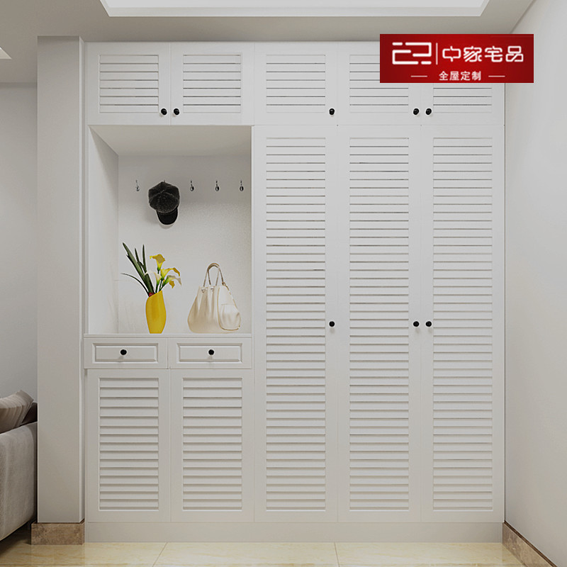 整体门页造型设计定制玄关柜美式透气百叶门白色衣帽鞋柜定做新品|ruв категории весь дом настройки, Настроить кабинета, Настроить вход кабинета - от Buy2taobao.com для оказания профессиональной услуги покупки агента Taobao