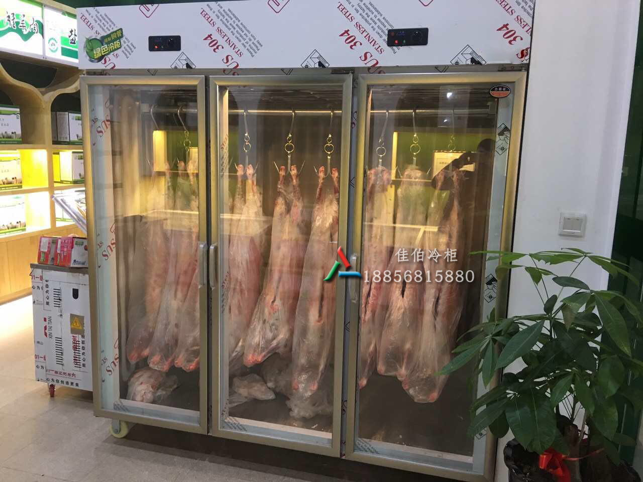 挂羊柜羊肉冷藏展示柜玻璃门挂肉柜挂羊肉柜猪肉牛肉冷藏柜定做在类目 商业/办公家具, 餐饮/烘焙家具, 冷藏展示柜中 - 来自Buy2taobao.com提供专业的淘宝代购服务