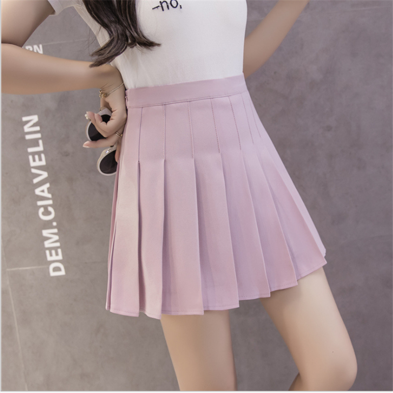 2019 new pattern Spring and autumn season Versatile A word skirt Short skirt Pleated skirt student Korean Edition ins Super fire half skirtin the Women's clothing/Boutique , Skirts category - from Buy2taobao.com to provide professional Taobao agent buy service