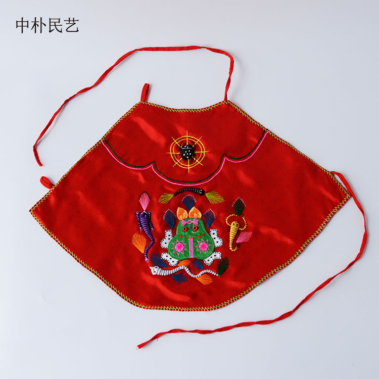 五毒肚兜纯手工婴儿红色辟邪庆生肚兜 宝宝儿童肚兜纯棉中朴民艺|msdalam kategori Kanak-kanak/Bayi/Keluarga dipasang, apron/Belly lilitan/penjagaan tali pusat, apron - dari Buy2taobao.com untuk memberikan perkhidmatan ejen Taobao profesional membeli