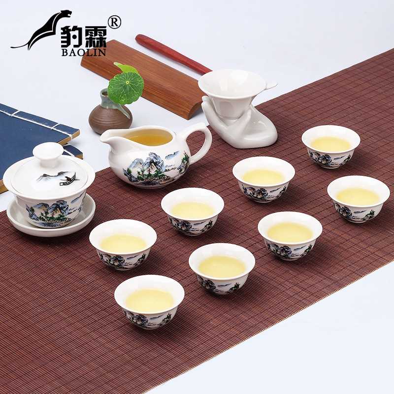 豹霖功夫茶具小套装陶瓷家用泡茶杯茶壶白瓷德化喝茶道办公室迷你在类目 餐饮具, 茶具, 功夫茶具中 - 来自Buy2taobao.com提供专业的淘宝代购服务