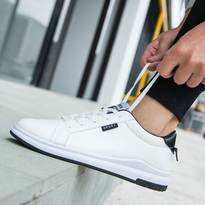 男鞋春季2019新款小白鞋男韩版百搭潮流男士休闲鞋白色板鞋男夏季