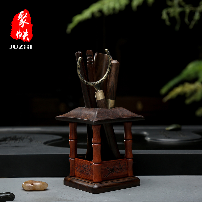 聚帙 茶具配件实木茶道六君子创意梅兰竹菊功夫茶具茶艺茶道零配|ruв категории посуда, чайный сервиз, Садо/ноль - от Buy2taobao.com для оказания профессиональной услуги покупки агента Taobao