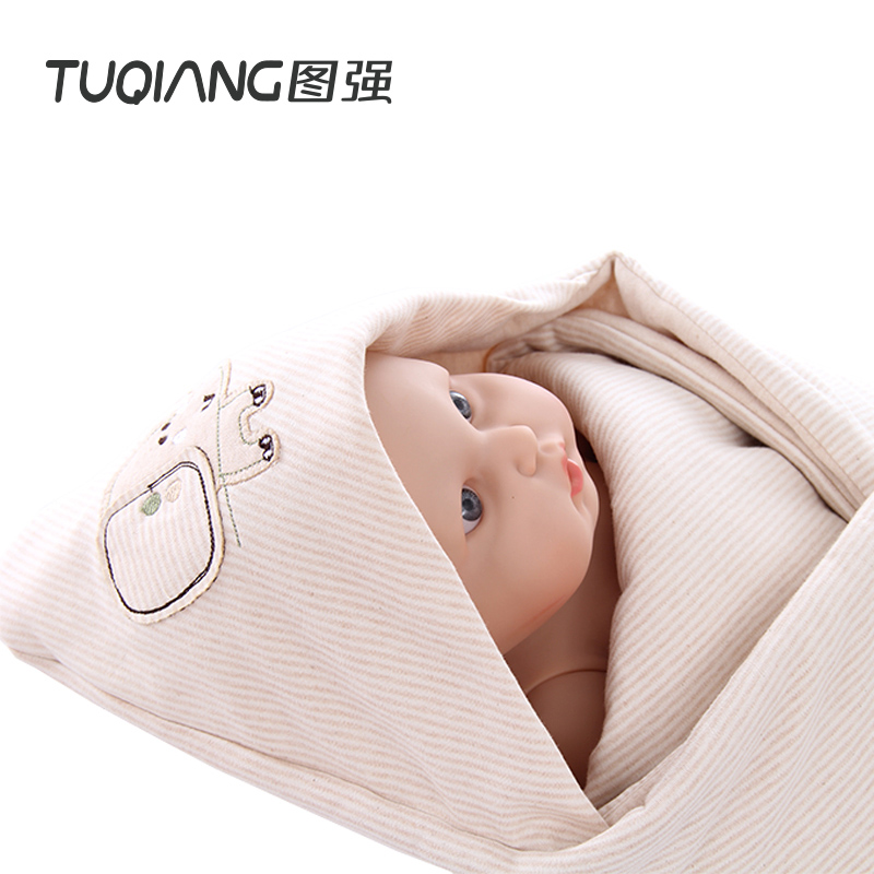 图强新生婴儿抱被春秋款纯棉宝宝包被抱毯加厚包巾彩棉柔软舒适|msdalam kategori lampin/Xihu/makan/push pelarik, beg tidur/Mat/bantal/Bedding, Memegang bayi/Selimut - dari Buy2taobao.com untuk memberikan perkhidmatan ejen Taobao profesional membeli