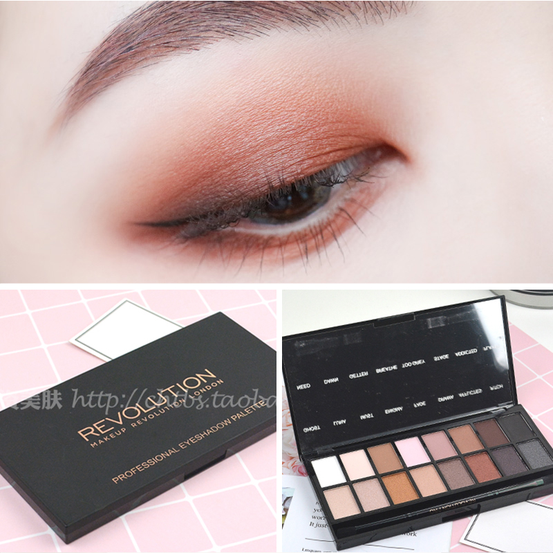 英国Makeup Revolution 眼影盘16色桃花盘大地色哑光珠光初学学生在类目 彩妆/香水/美妆工具, 眼影中 - 来自Buy2taobao.com提供专业的淘宝代购服务