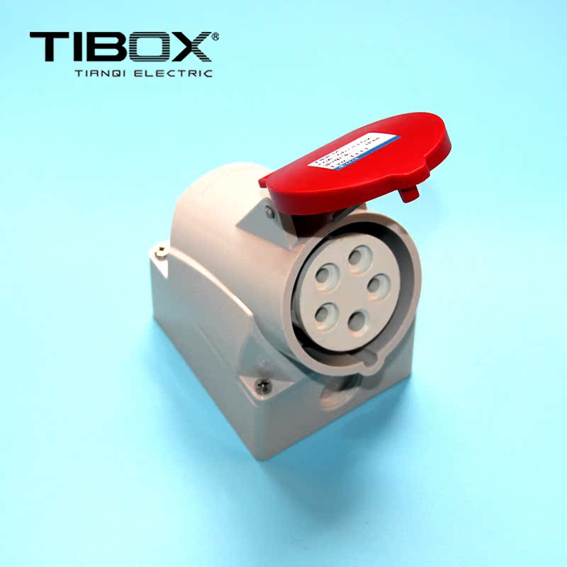 TIBOX厂家直销工业插头插座连接器IP44 16A 5芯 防水防爆明装插座在类目 电子/电工, 接线板/插头, 插头中 - 来自Buy2taobao.com提供专业的淘宝代购服务