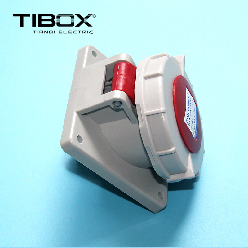 TIBOX厂家直销IP67 16A4芯防水防尘斜插式工业插头插座连接器|ruв категории электронный/электрик, коммутационная панель/пробка, пробка - от Buy2taobao.com для оказания профессиональной услуги покупки агента Taobao