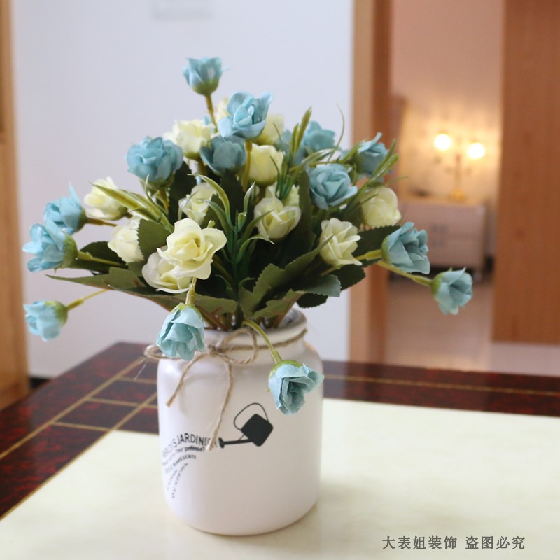 Artificial flower simulation rose Silk flower Bouquet of flowers suit Home Furnishing a decoration Potted plant Wine cabinet table decorate European style Flower art Decorationin the Home accessories , Vase/Flower/Artificial flowers/Imitation jewelry , Artificial flowers/Artificial flower category - from Buy2taobao.com to provide professional Taobao agent buy service