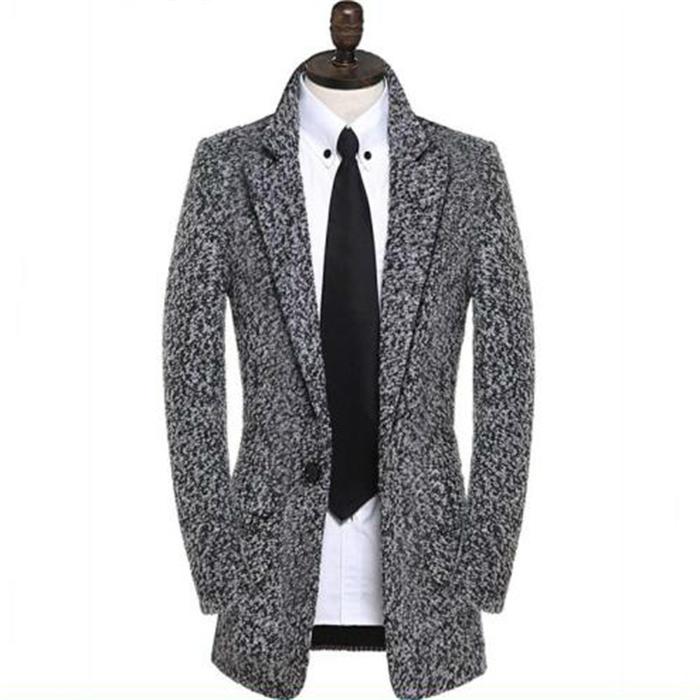 Korean Edition men's wear Mid length version Single breasted Snowflake woolen coat Middle-aged and young business affairs leisure time man 's suit coat 610in the Men's clothing, Woolen coat category - from Buy2taobao.com to provide professional Taobao agent buy service