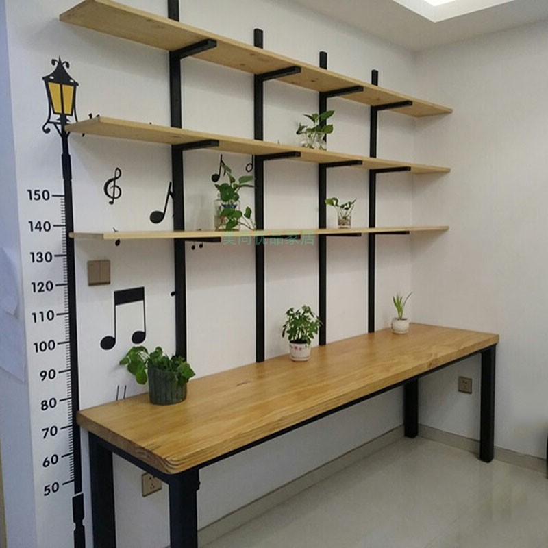 loft Northern Europe solid wood Iron art Corner Desk rack combination customized Simplicity household Bookcase one to work in an office The computer tablein the Residential furniture , Tables , Computer Desk category - from Buy2taobao.com to provide professional Taobao agent buy service