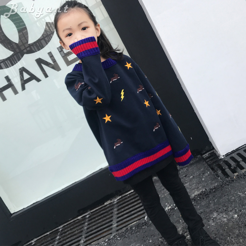 四折!高端童装儿童秋冬新款男童上衣纯棉全绣花套头罗马布卫衣|ruв категории Детская одежда, свитер/свитер - от Buy2taobao.com для оказания профессиональной услуги покупки агента Taobao