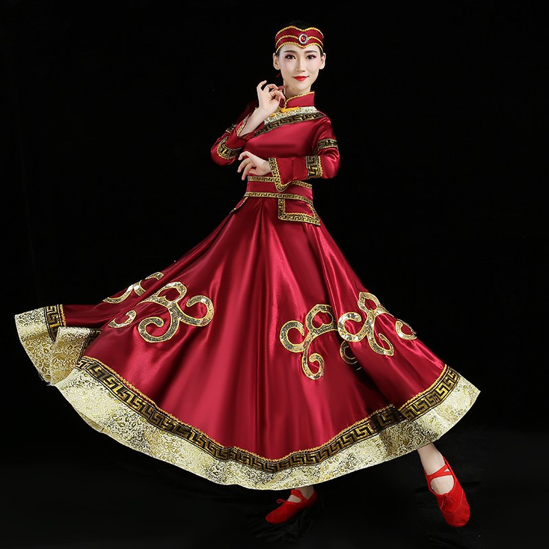 Mongolia costume adult Mongolian Dance Mongolian gowns Big swing skirt Women's wear Ethnic minority 2018 newin the Women's clothing/Boutique , Costume/National costume/Stage costumes , National costume/Costumes category - from Buy2taobao.com to provide professional Taobao agent buy service
