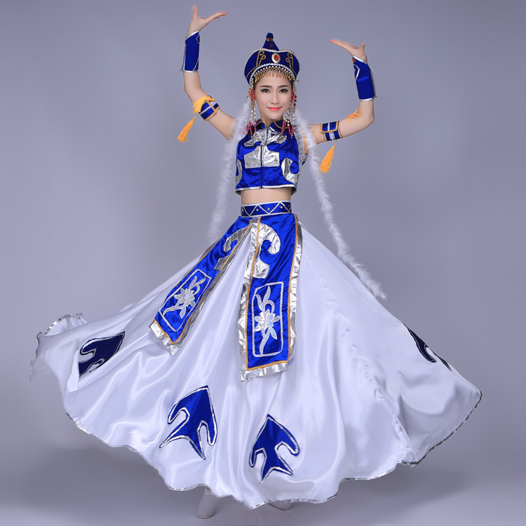 包邮新款蒙古族服装少数民族女装蒙古鸿雁演出服舞台表演服大摆裙在类目 女装/女士精品, 唐装/民族服装/舞台服装, 民族服装/舞台装中 - 来自Buy2taobao.com提供专业的淘宝代购服务