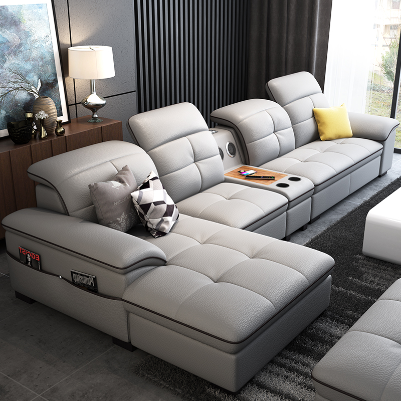 genuine leather sofa cowhide combination a living room atmosphere modern Simplicity Small apartment Leather sofa Ready furniturein the Residential furniture , Sofa , Leather sofa category - from Buy2taobao.com to provide professional Taobao agent buy service