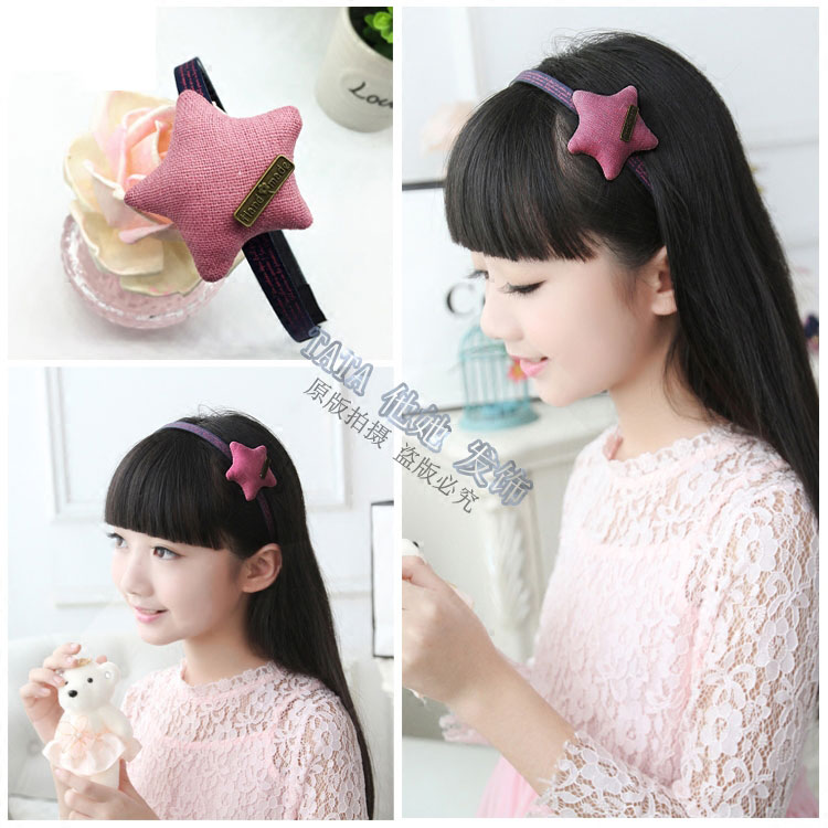 He or she the republic of korea children girl baby Korean Edition lovely princess three-dimensional star student Hair hoop Head hoopin the Children/Baby/Family fitted , Children's Accessories , Hair Accessories category - from Buy2taobao.com to provide professional Taobao agent buy service