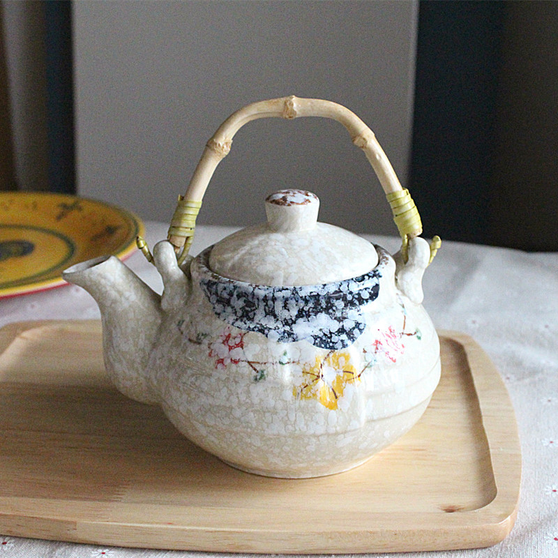 绿枫叶日式陶瓷茶壶色釉雪花茶壶花茶壶耐高温水壶养生壶大小选择|ruв категории посуда, чайный сервиз, чайник - от Buy2taobao.com для оказания профессиональной услуги покупки агента Taobao