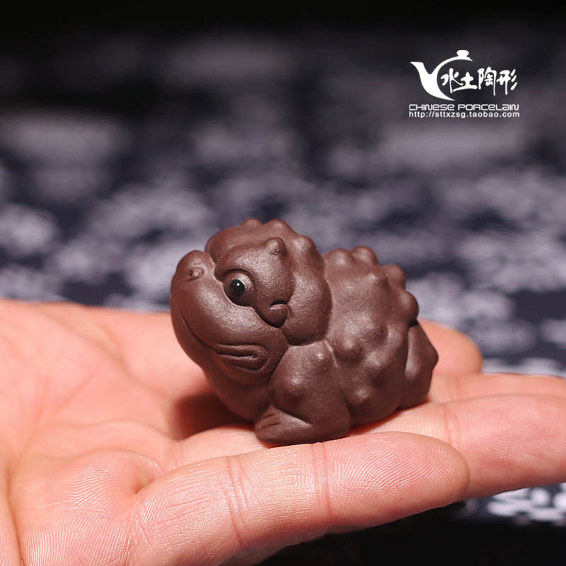 水土陶形 紫砂金蟾貔貅茶宠摆件精品可养 三足金蟾茶具茶玩小雕塑|msdalam kategori pinggan mangkuk, set teh, Majlis teh/dengan sifar - dari Buy2taobao.com untuk memberikan perkhidmatan ejen Taobao profesional membeli