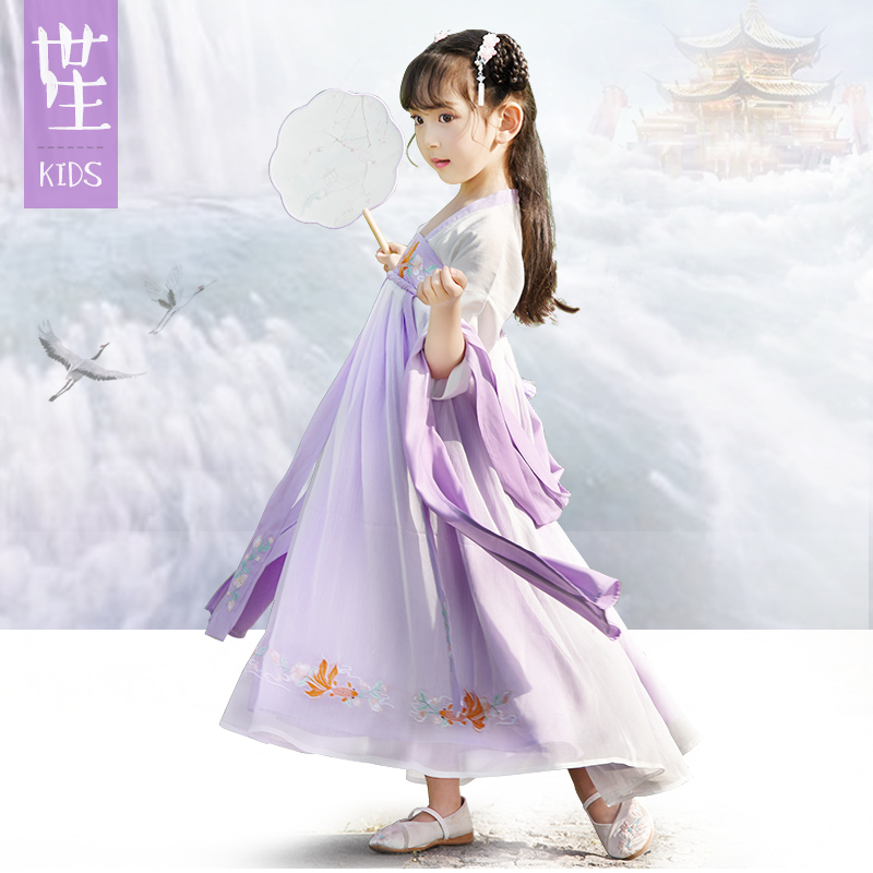 儿童古装汉服襦裙夏齐胸中国风世生原创小孩中大女童汉服仙女飘逸|ruв категории Детская одежда, детей ципао/костюм/национальная одежда, костюм - от Buy2taobao.com для оказания профессиональной услуги покупки агента Taobao