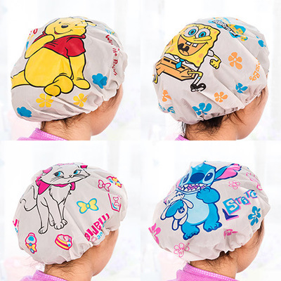 take a shower Headgear adult waterproof Shower cap Female models Cartoon children lady Bathing cap kitchen cook Lampblack Hatin the Family/Personal Cleaning Tools , Personal care cleaning appliances , Shower cap category - from Buy2taobao.com to provide professional Taobao agent buy service