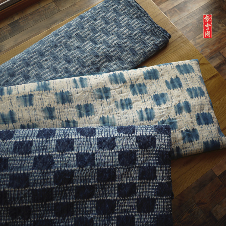Yunnan specialty Dali Bai nationality manual tie-dyed Vegetation Aizen pure cotton Jacquard weave cloth tablecloth diy Cut fabricin the Home Fabric , Cloth/Fabric/Manual diy Cloth fabric category - from Buy2taobao.com to provide professional Taobao agent buy service