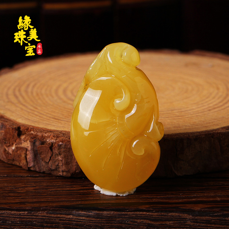 【缘美珠宝】专柜正品波罗的海琥珀蜜蜡步步高升吊坠会员折扣包邮|msdalam kategori Aksesori/Barang Kemas Fesyen, loket/loket - dari Buy2taobao.com untuk memberikan perkhidmatan ejen Taobao profesional membeli