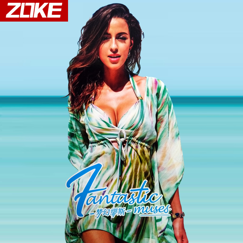 new pattern Chau grams Swimsuit Zoke Sandy beach Bikini Three-piece Suite Gather Swimwear 116501314in the Sports/Yoga/Fitness/Fans supplies , Swim , Bikini category - from Buy2taobao.com to provide professional Taobao agent buy service