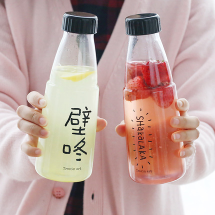新款热卖爆款壁咚双杯随身水杯 便携汽水瓶塑料防漏杯 创意杯子|ruв категории посуда, кубок/кубок/чайник, удобно кубок - от Buy2taobao.com для оказания профессиональной услуги покупки агента Taobao