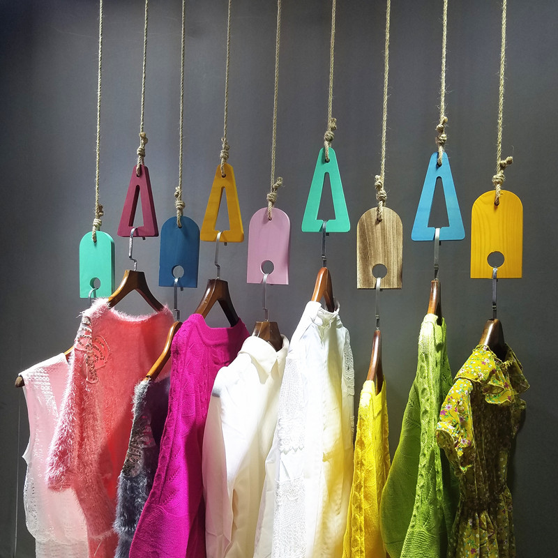 實木複古吊架服裝店吊鏈展示架上牆服裝架麻繩吊環女裝挂衣服吊挂在類目 商業/辦公傢俱, 服裝店傢俱, 服裝展示架中 - 來自Buy2taobao.com提供專業的淘寶代購服務