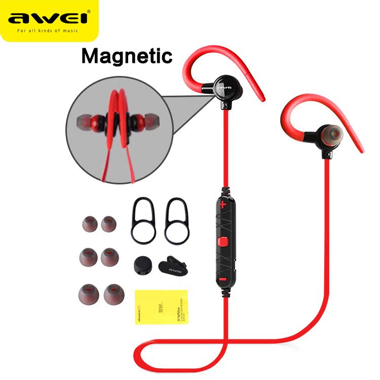 Awei By Victoria A620BL wireless Bluetooth headset Ear Hanging type 4.1 motion headset Anti-sweat Stabilization surroundin the 3C Digital Accessories, MP3/MP4 Fitting , Headphone Accessories category - from Buy2taobao.com to provide professional Taobao agent buy service