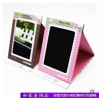 Take it with you Folding Mirrors Photo frame the republic of korea Desktop Mirror Cartoon Large Mirror 10 Yuan shopin the Outdoor/Mountaineer/Camping/Travel Goods , Wash clean/Care , Hair Care , Mirror category - from Buy2taobao.com to provide professional Taobao agent buy service