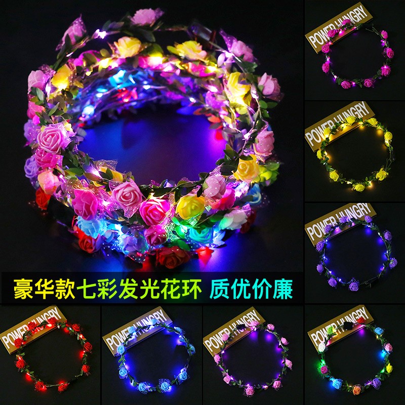 luminescence Garland Flash Rattan Headdress fluorescence Hair hoop Colorful lights Garland Hairdressing Stall Toys new patternin the Toy/Childs/Puzzle/Building block/Model , Electronic/Light/Aerated/Tricky Toy , Glow Toys category - from Buy2taobao.com to provide professional Taobao agent buy service