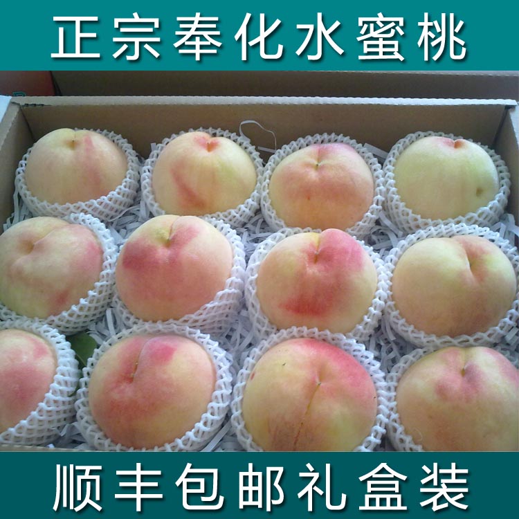 正宗奉化水蜜桃新鲜桃子湖景玉露胜阳山水蜜桃12个礼盒装发 顺丰|msdalam kategori daging perikanan/Buah-buahan segar dan sayur-sayuran/dimasak, buah-buahan segar, Peach - dari Buy2taobao.com untuk memberikan perkhidmatan ejen Taobao profesional membeli