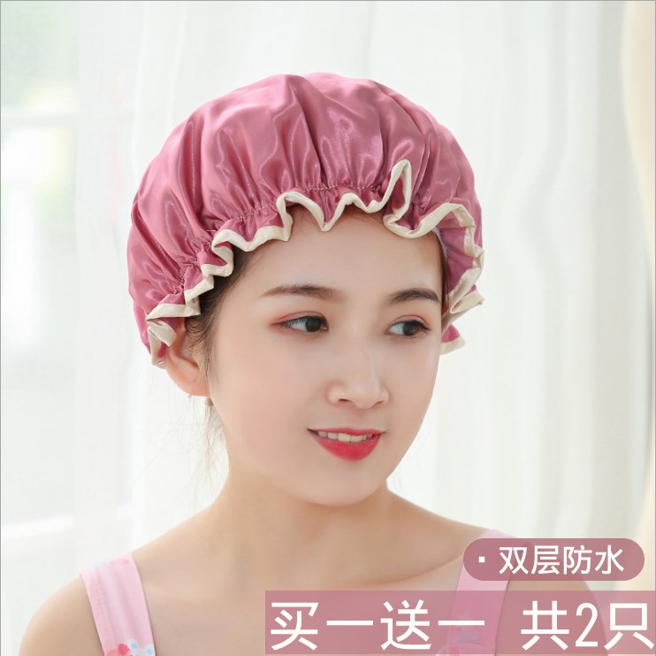 优非浴帽防水成人女款淋浴洗澡沐浴帽双层浴冒头套沐浴发套发帽浴在类目 家庭/个人清洁工具, 个人洗护清洁用具, 浴帽中 - 来自Buy2taobao.com提供专业的淘宝代购服务
