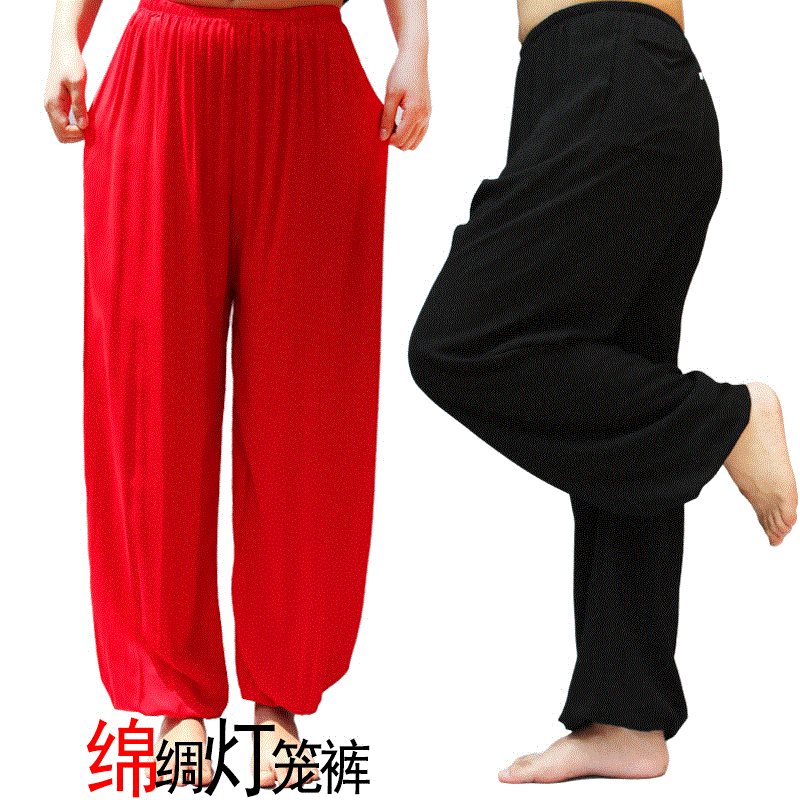 全棉灯笼裤男夏季中老年绵绸太极裤女武术练功裤瑜伽晨练裤防蚊裤在类目 男装, 休闲裤中 - 来自Buy2taobao.com提供专业的淘宝代购服务