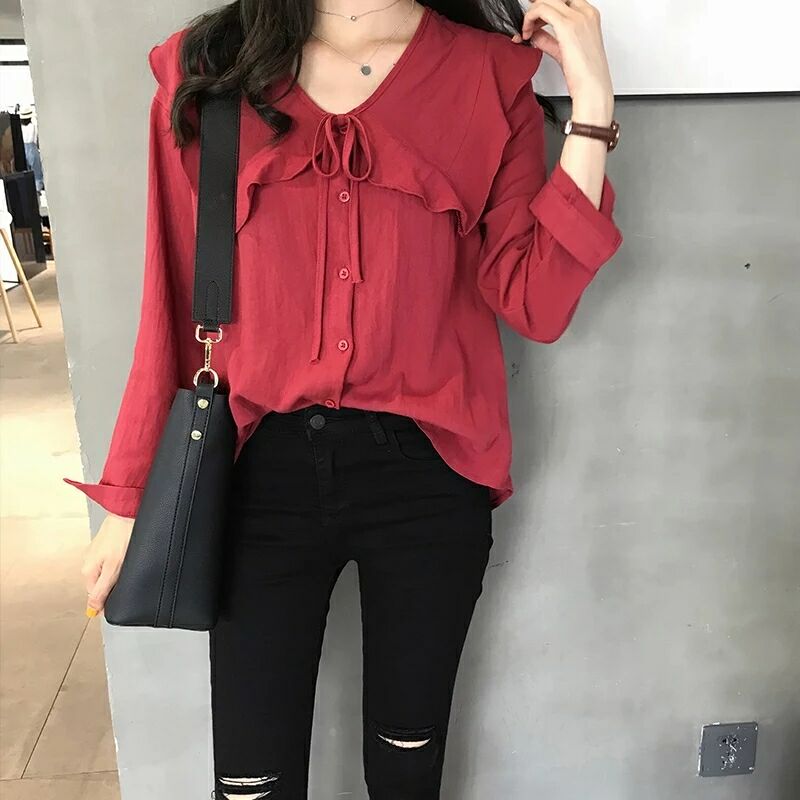 春秋装200斤可穿哺乳衣外出娃娃领哺乳上衣纯色喂奶打底衬衣|msdalam kategori Bekalan Ibu / Ibu / Pemakanan, tracksuit/peralatan menyusu/pakaian musim luruh, puncak tracksuit - dari Buy2taobao.com untuk memberikan perkhidmatan ejen Taobao profesional membeli