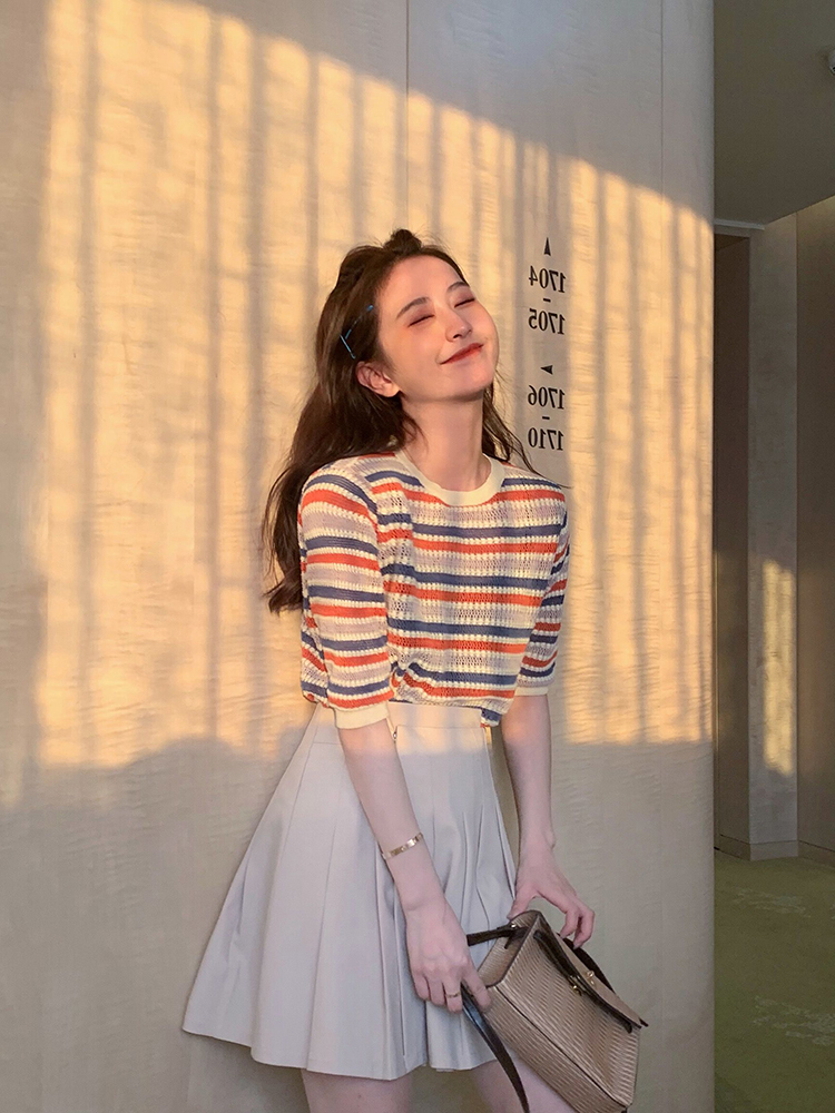 辣妈款外出哺乳衣夏季条纹针织哺乳期母乳上衣2019春夏季喂奶上衣在类目 孕妇装/孕产妇用品/营养, 家居服/哺乳装/秋衣裤, 家居服上装中 - 来自Buy2taobao.com提供专业的淘宝代购服务