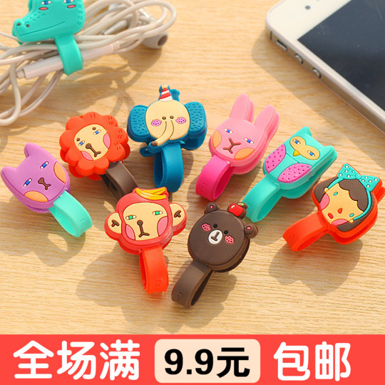 Korea Romania lovely rabbit Winder Hub Nu Mani Cartoon Press the button headset Cable Managerin the 3C Digital Accessories, Digital package/Shelves/Arrange , Headphone winder category - from Buy2taobao.com to provide professional Taobao agent buy service