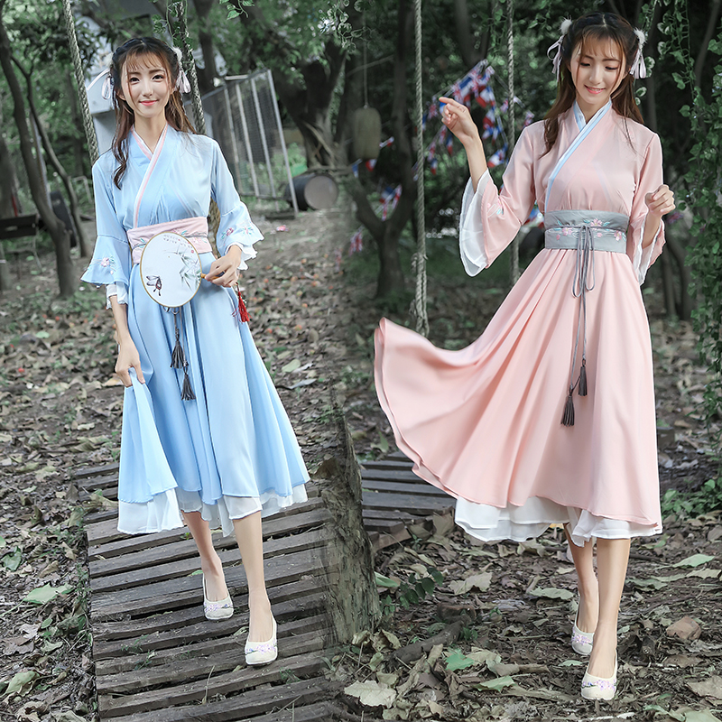 Elegant and quiet Hanfu ancient costume fresh princess cloth student daily clothing Tang Dynasty 61 Ruskirt Dream Ancientin the Women's clothing/Boutique , Costume/National costume/Stage costumes , National costume/Costumes category - from Buy2taobao.com to provide professional Taobao agent buy service