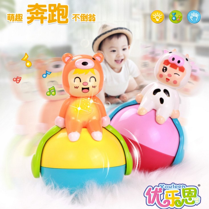 婴儿玩具0-1岁半音乐不倒翁会跑男娃女小孩宝宝3-6-12个月5益智7|ruв категории игрушка/коляска/головоломка/блоки/модель, детей кольцо/ткань играть/успокоить игрушки, хрип - от Buy2taobao.com для оказания профессиональной услуги покупки агента Taobao