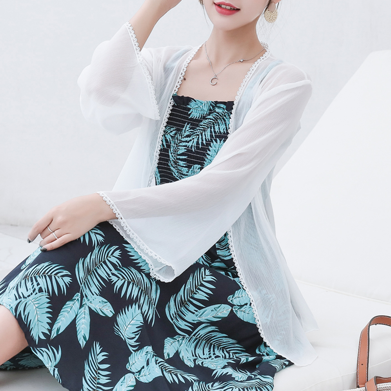 披肩女夏季外搭配裙子的上衣雪纺防晒开衫女夏薄短款宽松雪纺外套|msdalam kategori Butik wanita / wanita, baju lace/baju chiffon - dari Buy2taobao.com untuk memberikan perkhidmatan ejen Taobao profesional membeli
