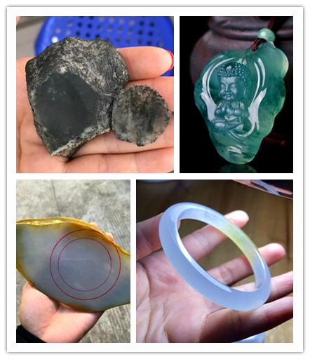小雨天然緬甸翡翠原石毛料加工直播定制在類目 珠寶/鑽石/翡翠/黃金, 翡翠(新), 珠寶奇石中 - 來自Buy2taobao.com提供專業的淘寶代購服務