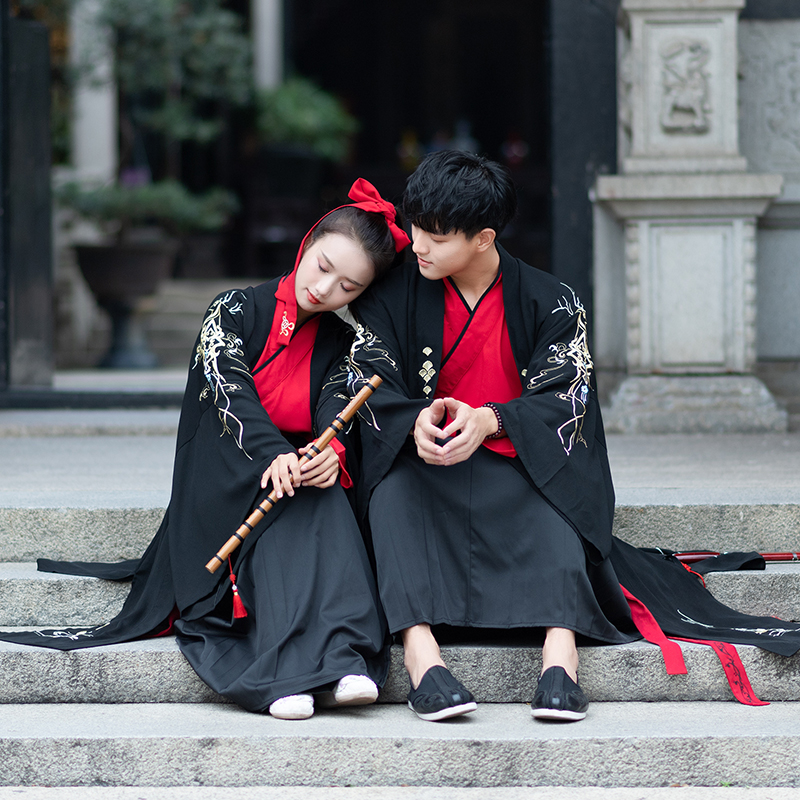 汉服男士古装侠剑客书生大氅广袖魏晋风重回古风古装情侣套装女春|ruв категории Мужская одежда, национальная одежда - от Buy2taobao.com для оказания профессиональной услуги покупки агента Taobao